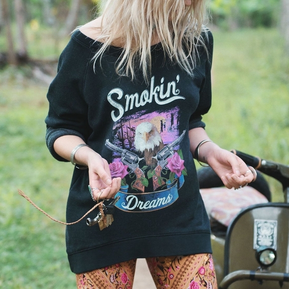 Spell Smokin' Dreams Sloppy Joe Sweater Tee Jumper smoking XS sweatshirt designs - Picture 4 of 16